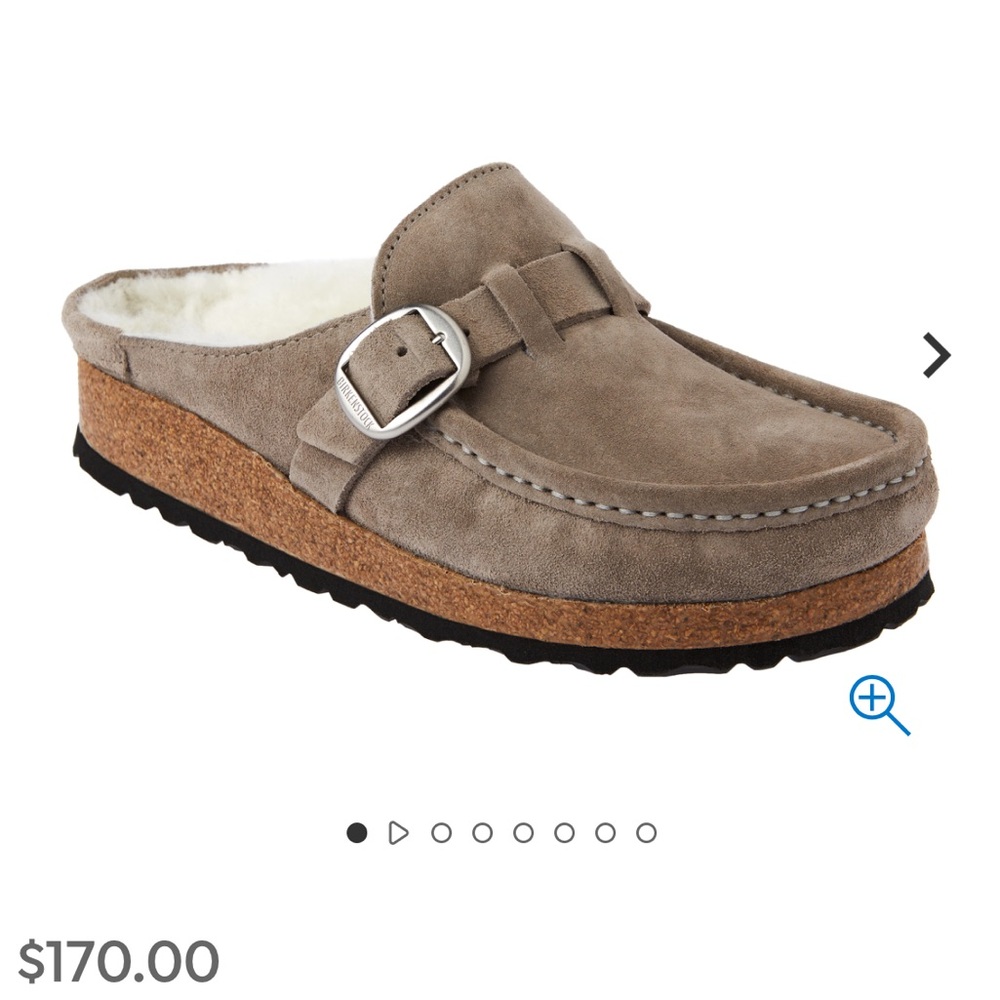 Birkenstock Buckley Shearling Clogs  Suede EU 39 Women